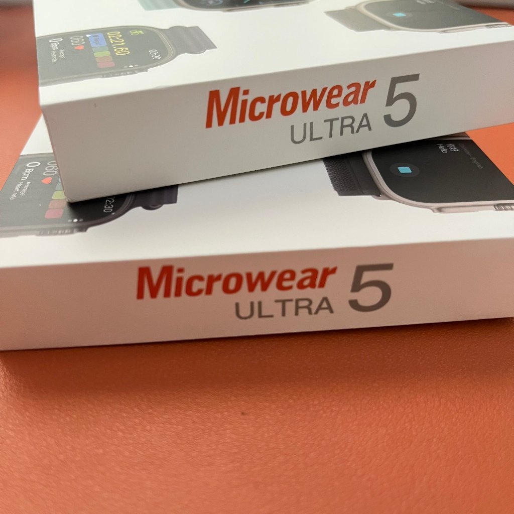 2026 ล่าสุด Ultra 3 Microwear hello Watch ultra 5 Smart Watch ฟรีเคส 49 มม.Smartwatch ไร้สายชาร์จบลู