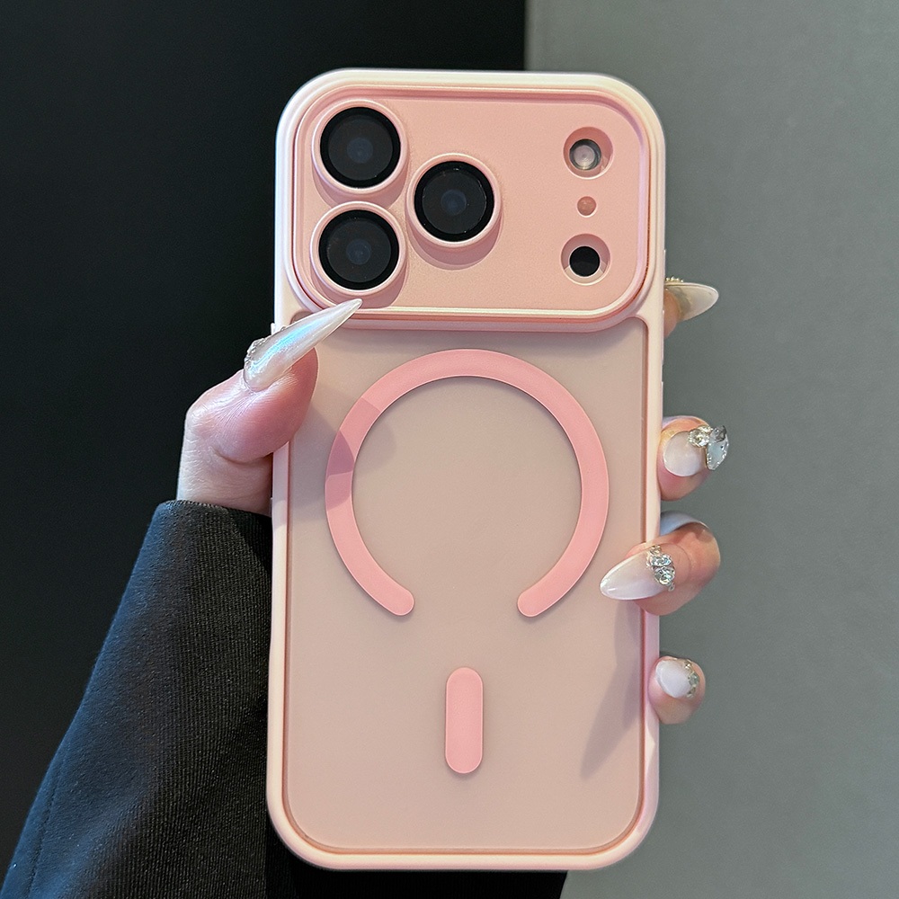 หรูหราแม่เหล็กเคลือบหุ้มเกราะชาร์จไร้สายเคสโทรศัพท์เหมาะสําหรับ ไอโฟน 17 16 15 14 13 มือโปร สูงสุด 16จ และ ไอโฟน อากาศ กันกระแทกฮาร์ดปกหลังพร้อมเลนส์ป้ ราคา ถูกที่สุด ดีลบีเคเค แกลเลอรีภาพที่ 2