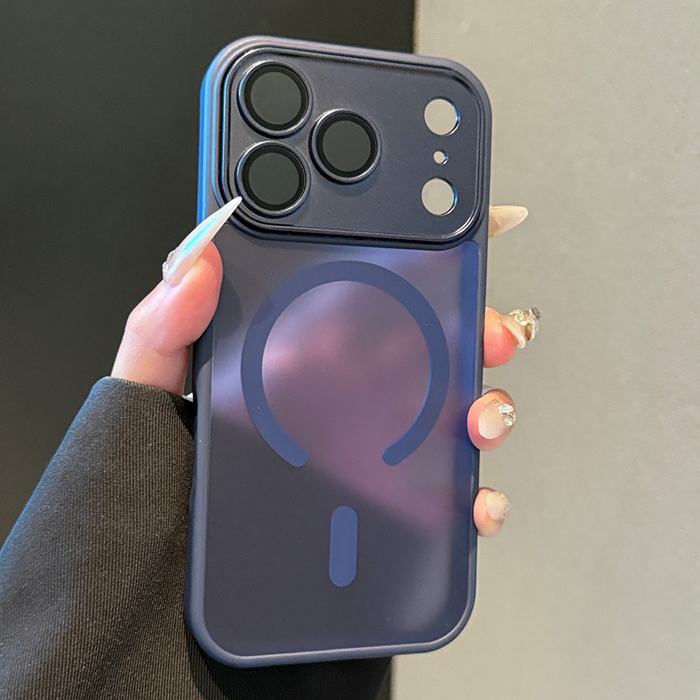 หรูหราแม่เหล็กเคลือบหุ้มเกราะชาร์จไร้สายเคสโทรศัพท์เหมาะสําหรับ ไอโฟน 17 16 15 14 13 มือโปร สูงสุด 16จ และ ไอโฟน อากาศ กันกระแทกฮาร์ดปกหลังพร้อมเลนส์ป้ ราคา ถูกที่สุด ดีลบีเคเค แกลเลอรีภาพที่ 5