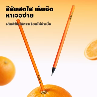 [ซื้อ 1 แถม 1] RukiRuki Black Wood HB S+ Pencils – ตะกั่วหนา 3.0 มม. ตัวหนาและเรียบ ทนการแตกหัก ปลอดภัยและสารเคลือบสารกันแบคทีเรียปลอดสารพิษ (1 กล่อง 10 ดินสอ)
