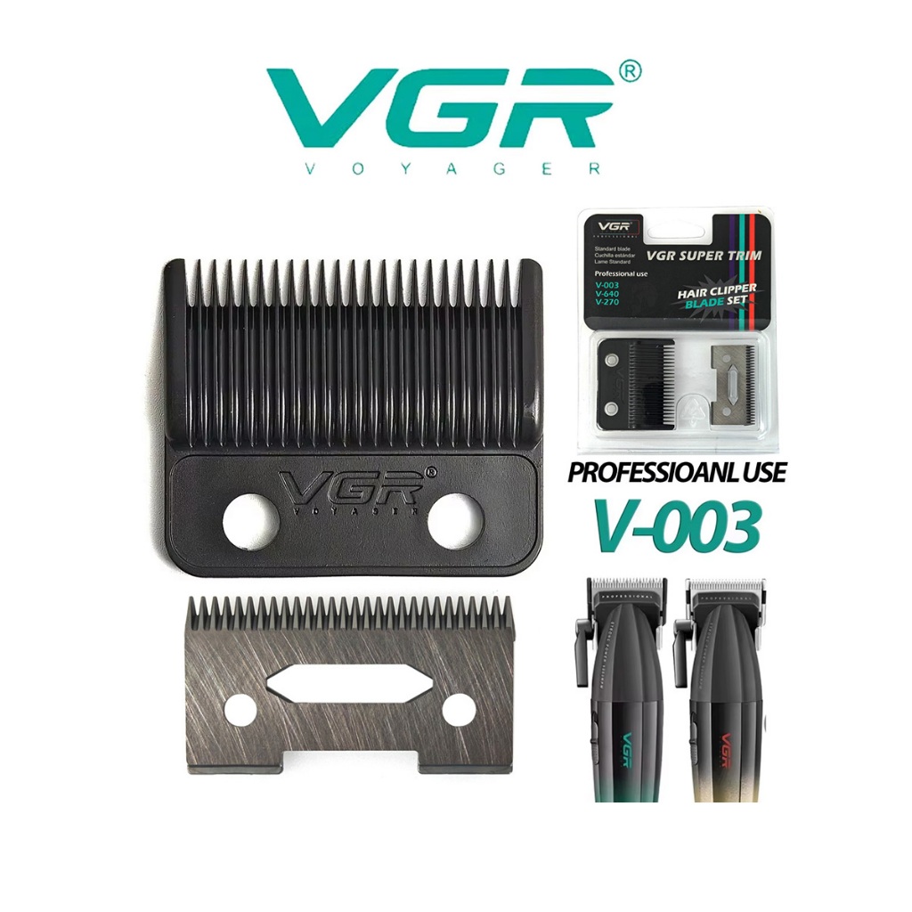 Professional VGR V-003 DLC ใบมีด Clipper ผมใบมีด Trimmer เปลี่ยน Original หัวตัดอุปกรณ์เสริมเครื่องม