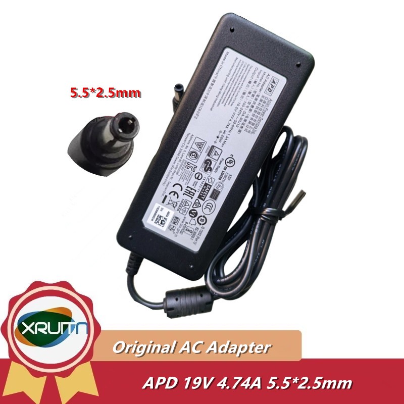 ของแท้ APD DA-90J19 19V 4.74A 90W 5.5x2.5 มม.อะแดปเตอร์ AC สําหรับ Intel NUC 8 10 แล็ปท็อปแหล่งจ่ายไ