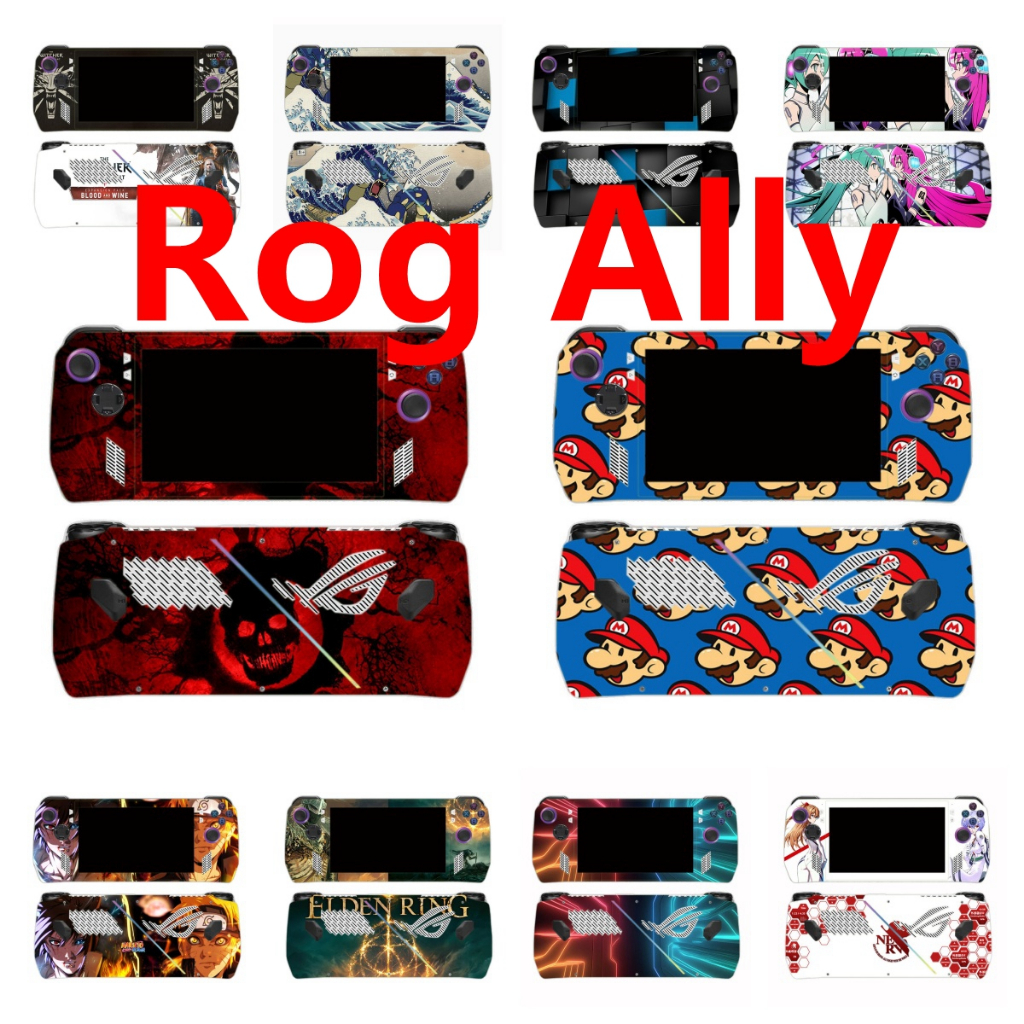 80 สีสติกเกอร์ผิวใช้งานร่วมกับ ASUS ROG Ally ไวนิล Decal Full Set Wrap ฟิล์มป้องกัน