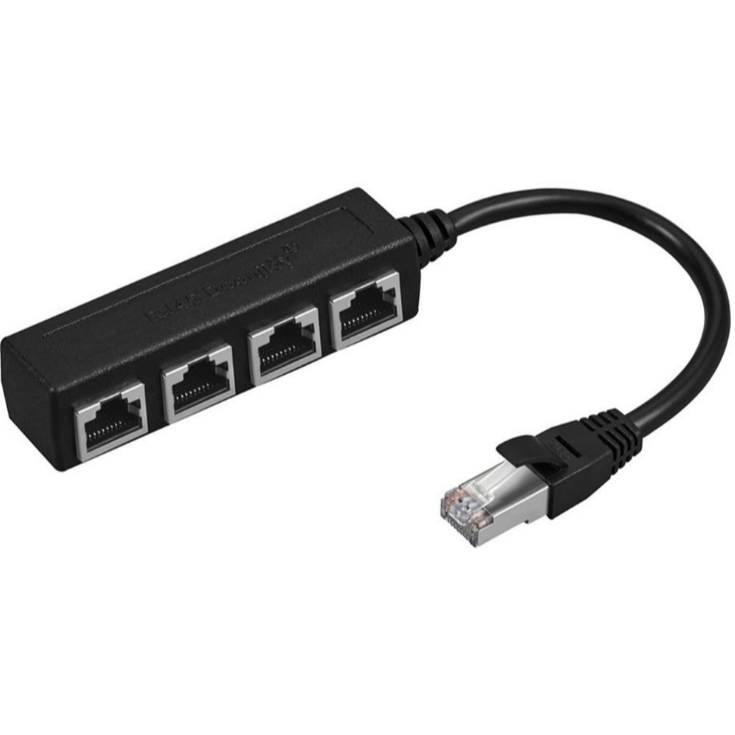 Rj11 Rj45 Splitter 1 ถึง 4 3 Way Cable Male to Female Splitter Rj45 Male to 2 Splitter