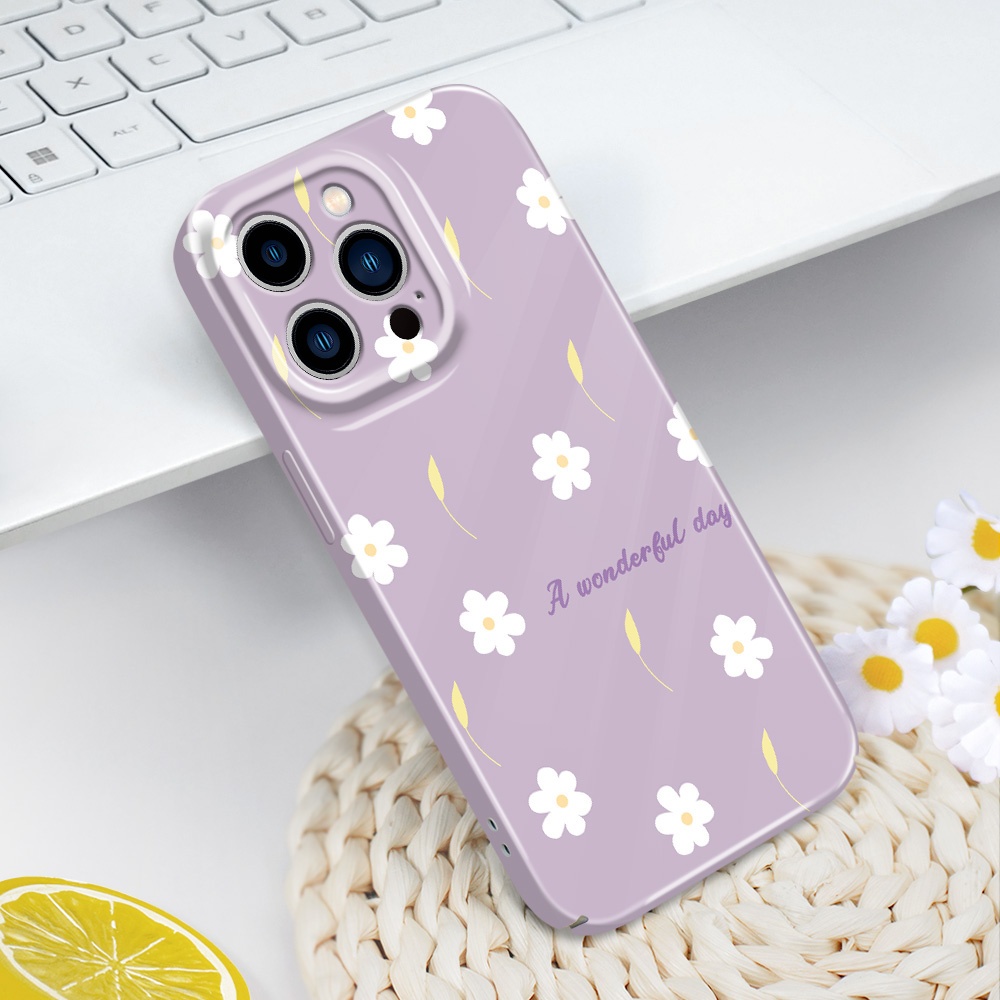 เคสโทรศัพท์สําหรับ IPhone 14 13 Pro Max Mini Flying Flowers Film Hard Cover