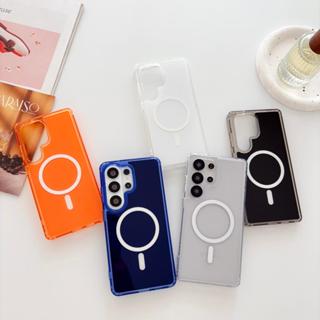 เคสโทรศัพท์แม่เหล็กสีสําหรับ Samsung S26 Ultra S25 S24 Ultra…