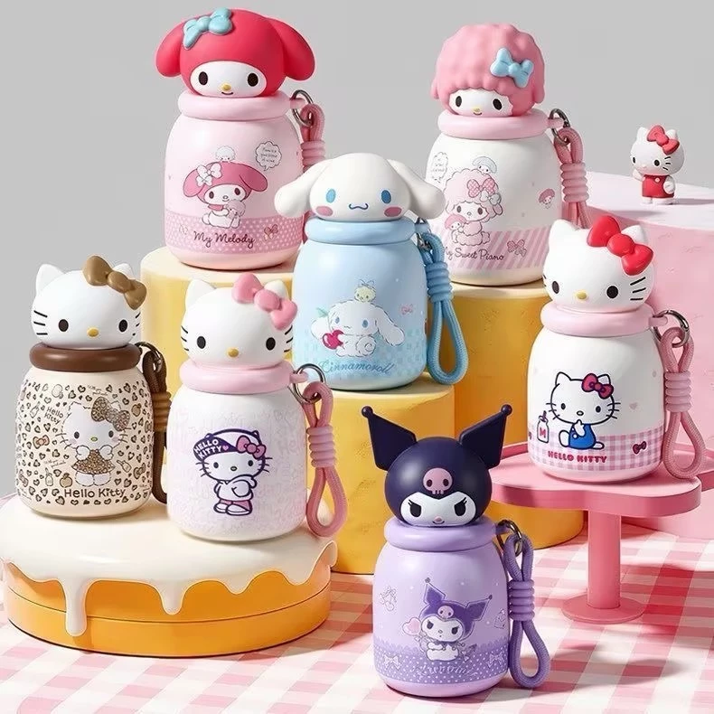 Hello Kitty Sanrio Water Cup Mini Stainless Steel Insulated Cup 250ml ขวดน้ําการ์ตูน