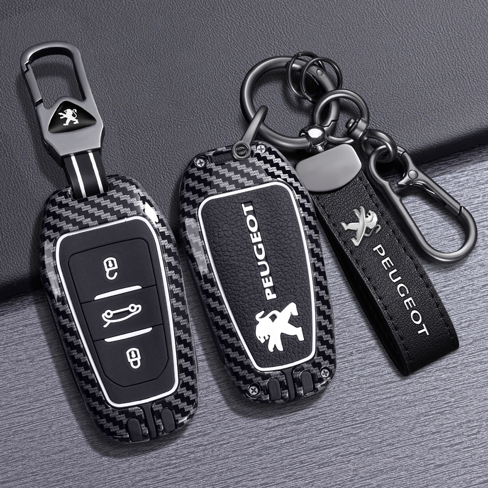 เคสกุญแจรถยนต์  อุปกรณ์เสริม สําหรับ Peugeot 3008 208 308 2008 307 508 408 5008 301 ของแต่งรถยนต์ พว