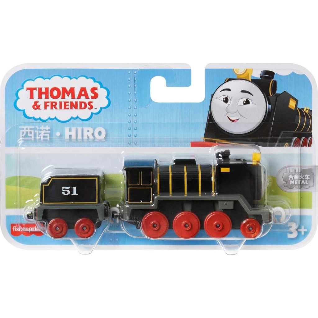 Thomas & Friends Fisher-Price Hiro Alloy Model Push Type Engine Toy Train, เหมาะสําหรับเด็กก่อนวัยเรียนอายุมากกว่า 3 ปี