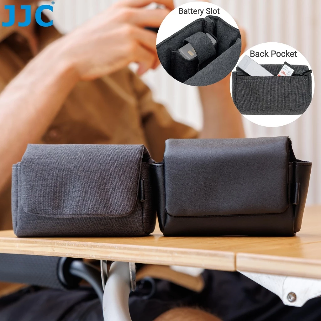 JJC Camera Case Leather Bag กระเป๋ากล้อง กระเป๋าหนังเทียม Fujifilm X-E5 & XF 23mm X-E4 & XF 27mm X100VI X100V X100F X100T X100S X100 Canon PowerShot V1 G7X Mark III