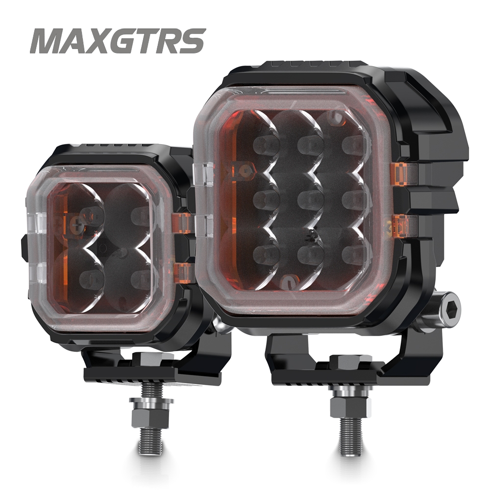 MAXGTRS 3 นิ้ว Led Work Spotlight 12 V/24 V ไฟหน้าสําหรับรถจักรยานยนต์ DRL Floodlight Led Bar ไฟตัดหมอกสําหรับรถยนต์รถบรรทุก 4x4 Off Road ATV
