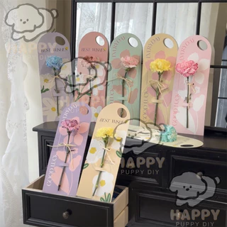 กระดาษรองช่อดอกไม้ เจาะรูหิ้ว กระดาษหนา การ์ดใส่ดอกไม้ DIY เป็นของขวัญ ให้แฟน คนสำคัญ 5PCS