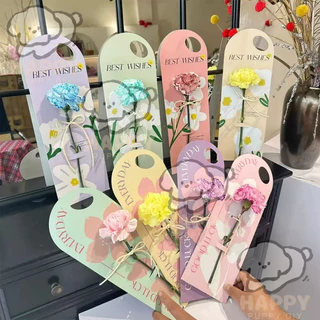 กระดาษรองช่อดอกไม้ เจาะรูหิ้ว กระดาษหนา การ์ดใส่ดอกไม้ DIY เป็นของขวัญ ให้แฟน คนสำคัญ 5PCS