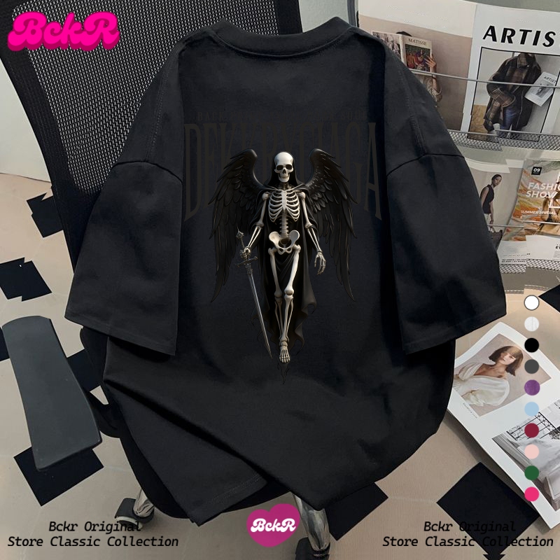 【จัดส่งตลอด 24 ชั่วโมง】🔥BCKR สตรีทสไตล์ แฟชั่น คอกลม เสื้อ☠️เฉพาะกลุ่ม oversize เสื้อผญ เสื้YG4329