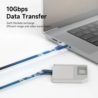Hagibis AR สมาร์ทแว่นตาสาย USB C ชาร์จข้อมูลและแหล่งจ่ายไฟ 4K60Hz Wedge Plug สําหรับ XREAL One/Air RayNeo Air VITURE