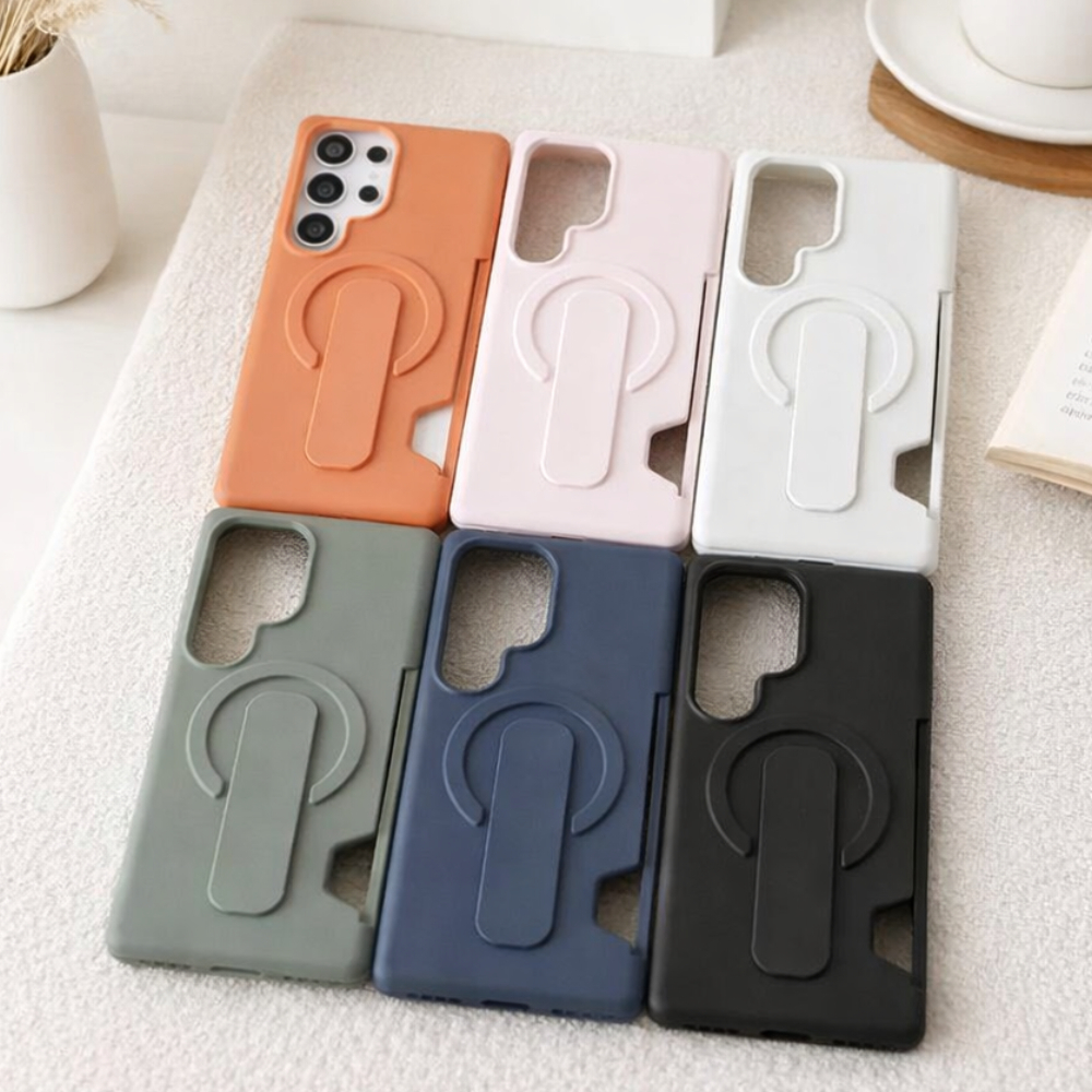 BRADPARK Macgrip PC Card Case with Slide finger gerp & Card slot for Samsung S24-S26 Series