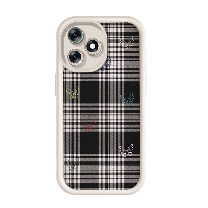 สําหรับ Tecno Spark Go 2024/Tecno Spark 20/Tecno Spark 20C,สีดําสีขาวลายตารางหมากรุก,เคสโทรศัพท์ซิลิ
