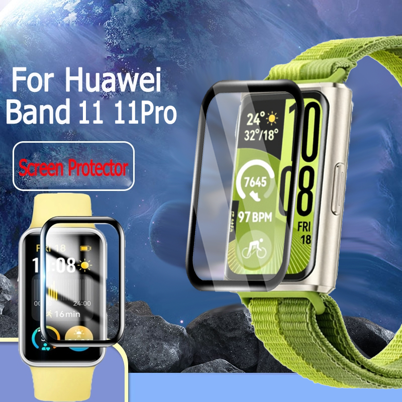 ฟิล์มกันรอย สำหรับ Huawei Band 11 band 11pro ฟิล์ม 3D ลงโค้ง ฟิล์ม สำหรับ Huwei Band 9 อุปกรณ์สวมใส่