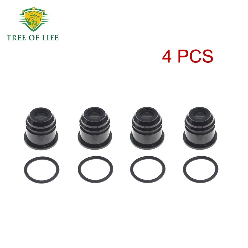 4PCS การใช้หัวฉีดผู้ถือ Spacer + O-Rings Fit สําหรับ Toyota 4Runner (N180) Tacoma T‐100 1994-2004 2.