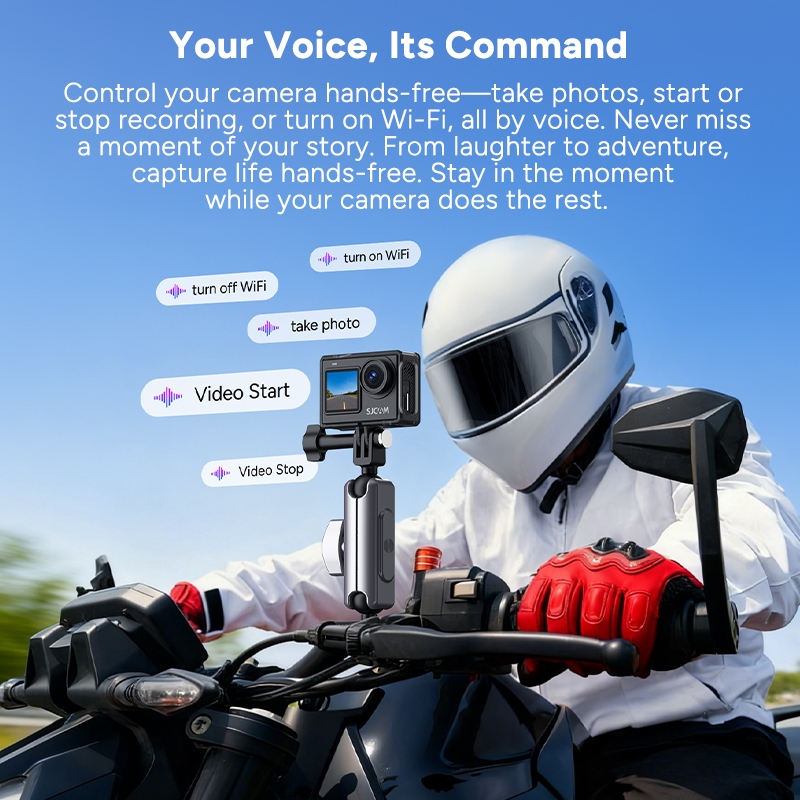 SJCAM SJ6 Ultra กล้องแอ็คชั่น 4K, ระบบกันสั่น, ควบคุมด้วยเสียง, กล้องติดหน้ารถจักรยานยนต์, ตกปลา, ดำน้ำ, ถ่ายวิดีโอกลางแจ้ง ราคา ถูกที่สุด ดีลบีเคเค แกลเลอรีภาพที่ 8