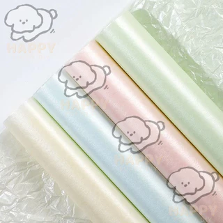 กระดาษห่อช่อดอกไม้ สีไข่มุก สามารถทำให้ยับได้สวยงาม ขนาด 50*70 ซม 20 แผ่น/แพ็ค รับตกแต่งเทศกาล หรือห่อช่อดอกไม้