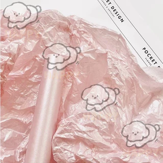 กระดาษห่อช่อดอกไม้ สีไข่มุก สามารถทำให้ยับได้สวยงาม ขนาด 50*70 ซม 20 แผ่น/แพ็ค รับตกแต่งเทศกาล หรือห่อช่อดอกไม้