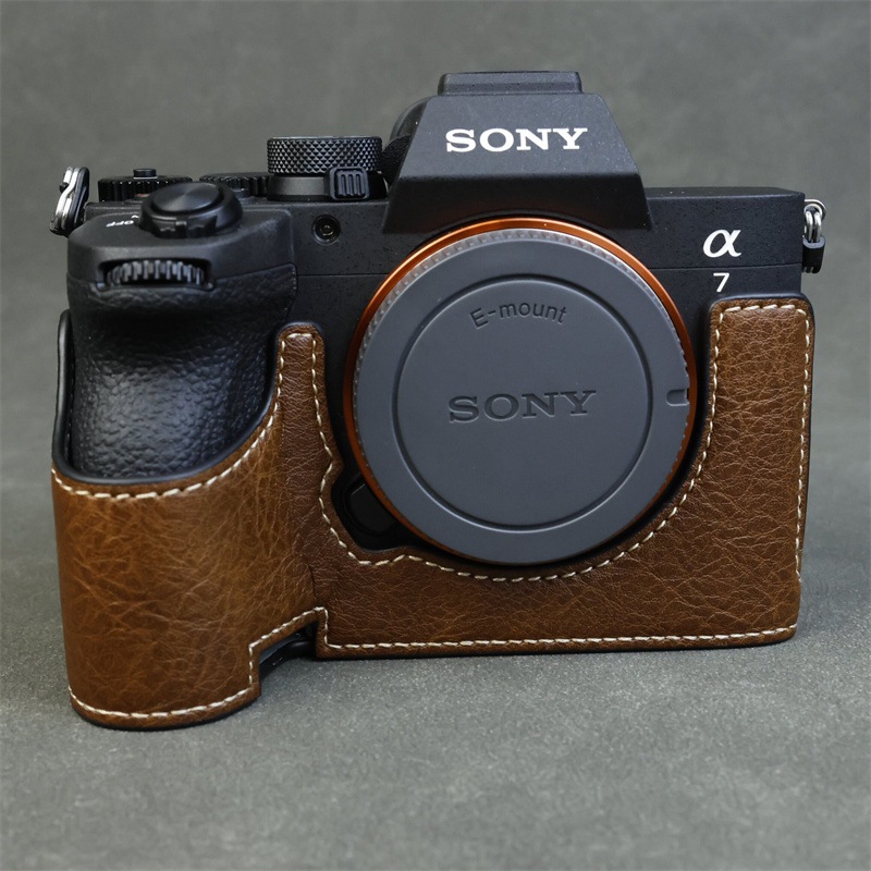 สําหรับ Sony ILCE-7V กล้อง, PU หนังครึ่งสําหรับ Sony a7m5 กล้องดิจิตอล, เคสป้องกันสําหรับ Sony a7r5