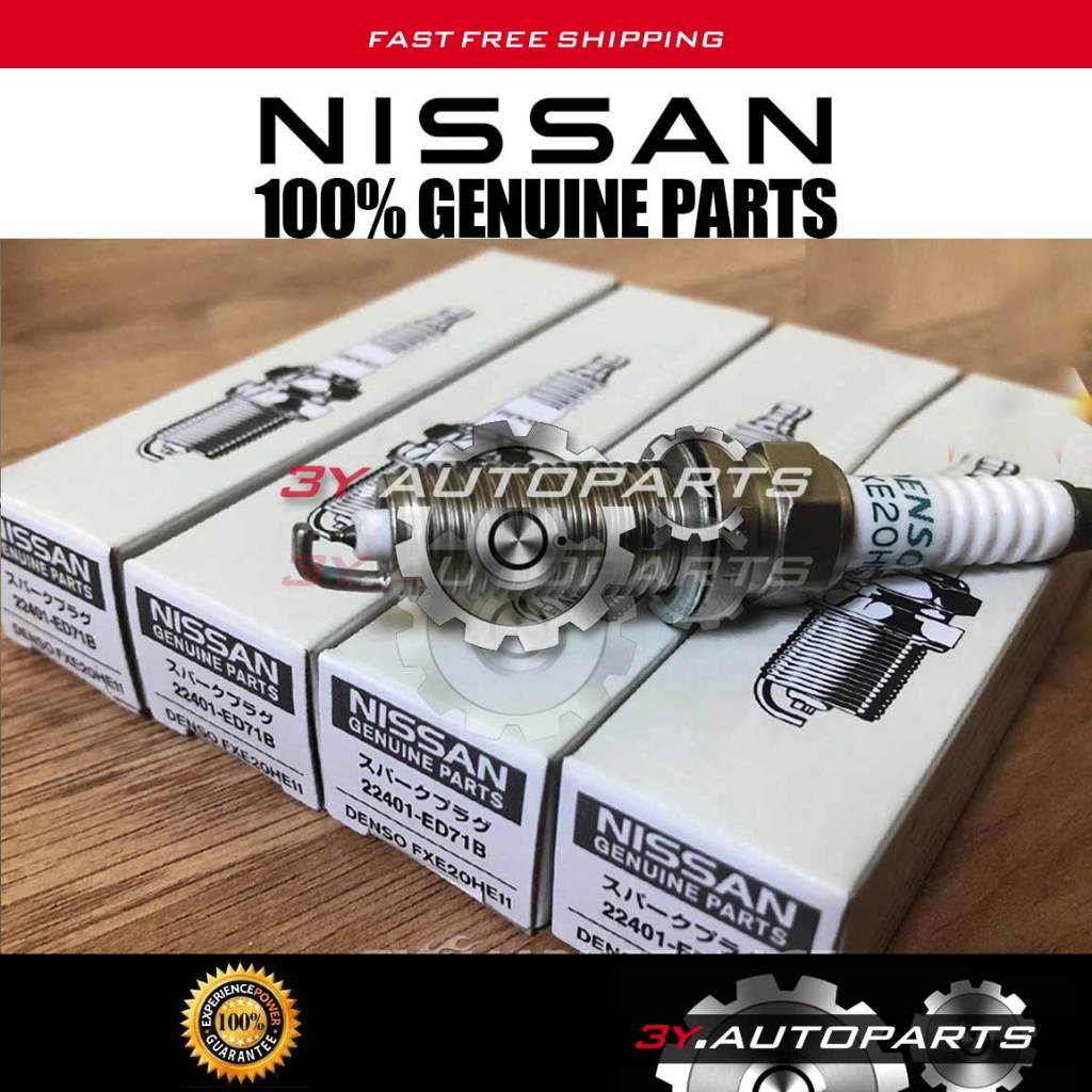 ของแท้ NISSAN 22401-ED71B (@4PCS) X TRAIL T32 2.5 ORIGINAL SPARK PLUG- DENSO NO. FXE20HE11