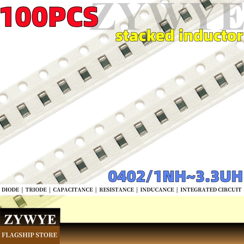 100PCS อุปกรณ์เหนี่ยวนํา 0402 ชิปซ้อนความถี่สูงเหนี่ยวนํา 1NH 2.2 NH 10NH 47NH 150NH 220NH 470NH 1UH