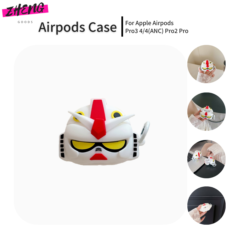 RX-78-2 กันดั้มสําหรับ Airpods Pro3 กรณี Airpods Pro2 กันกระแทก 3D หูฟังสําหรับ AirPods Pro3 4/4 (AN