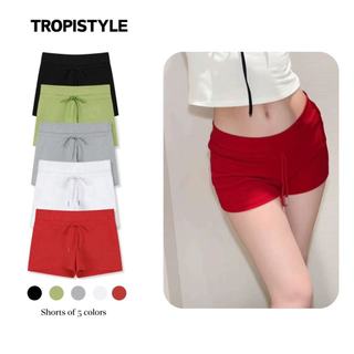 Women's A-line hot pants tight super shorts,American style spicy girl low waist drawstring pleated casual bag hip shorts,Christmas Sale,Gift.