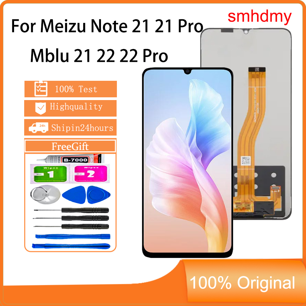 Smhdmy Ori จอแสดงผลสําหรับ Meizu Note 21 หมายเหตุ 21 Pro Mblu 21 22 Pro เปลี่ยนหน้าจอสัมผัส LCD