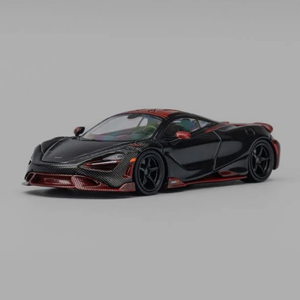 CM รุ่น CM64-765LT-13 1/64 Mclaren 765LT คาร์บอนเต็มสีแดง Diecast Scale รถรุ่น