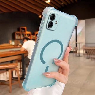 SAMSUNG สําหรับSamsung A06 4G A07 5G A05 A06 5Gออกแบบใหม่C-รูปแหวนแม่เหล็กเคสโทรศัพท์ความงามสี่มุมAnti drop high-end TPU soft Case
