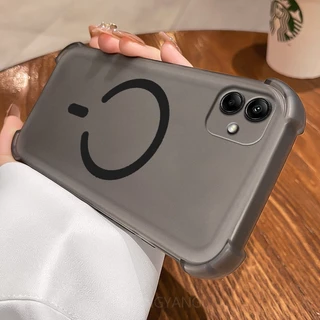 SAMSUNG สําหรับSamsung A06 4G A07 5G A05 A06 5Gออกแบบใหม่C-รูปแหวนแม่เหล็กเคสโทรศัพท์ความงามสี่มุมAnti drop high-end TPU soft Case