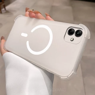 SAMSUNG สําหรับSamsung A06 4G A07 5G A05 A06 5Gออกแบบใหม่C-รูปแหวนแม่เหล็กเคสโทรศัพท์ความงามสี่มุมAnti drop high-end TPU soft Case