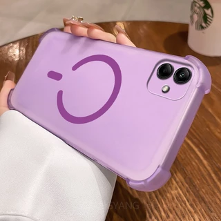 SAMSUNG สําหรับSamsung A06 4G A07 5G A05 A06 5Gออกแบบใหม่C-รูปแหวนแม่เหล็กเคสโทรศัพท์ความงามสี่มุมAnti drop high-end TPU soft Case