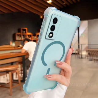 กรณีสําหรับ OPPO A3 Pro 5G A80 ออกแบบใหม่ C-รูปแหวนแม่เหล็กเคสโทรศัพท์ความงามสี่มุม anti drop high-end TPU soft case