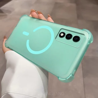 กรณีสําหรับ OPPO A3 Pro 5G A80 ออกแบบใหม่ C-รูปแหวนแม่เหล็กเคสโทรศัพท์ความงามสี่มุม anti drop high-end TPU soft case
