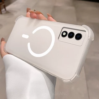 กรณีสําหรับ OPPO A3 Pro 5G A80 ออกแบบใหม่ C-รูปแหวนแม่เหล็กเคสโทรศัพท์ความงามสี่มุม anti drop high-end TPU soft case