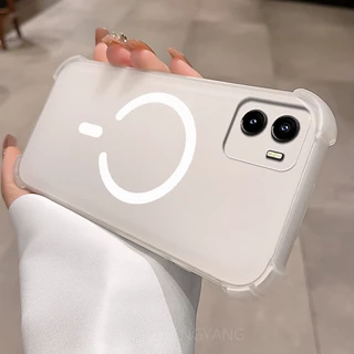 กรณีสําหรับ OPPO A6 4G A6 5G ออกแบบใหม่ C-รูปแหวนแม่เหล็กเคสโทรศัพท์ความงามสี่มุม anti drop high-end TPU soft case