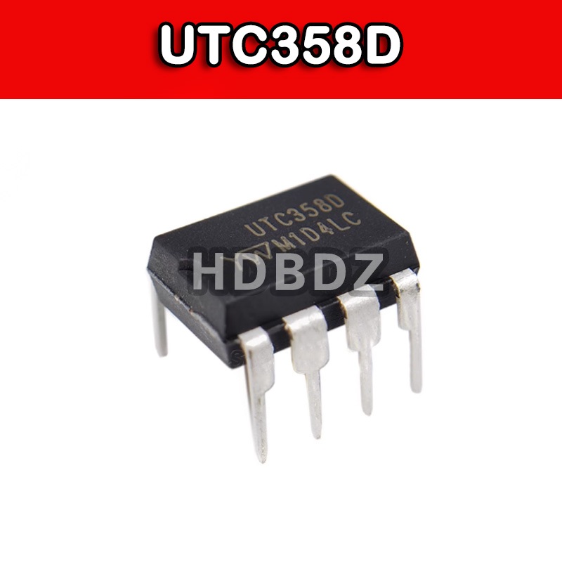 10~20PCS UTC358D  DIP-8 เครื่องขยายเสียงการทํางานชิป IC