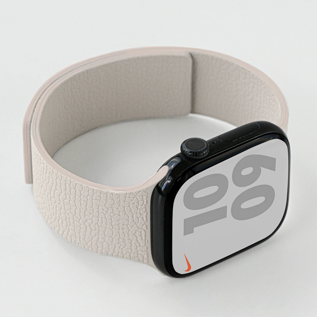 สายรัดซิลิโคนเหลวแม่เหล็กเหมาะสําหรับ แอปเปิล ดู 49 มม. 46 มม. 42 มม. 45 มม. 44 มม. 41 มม. 40 มม. 38 มม. ฉันดู ชุด 11 10 9 8 7 6 5 4 3 & กับ3 แม่เหล็กที่แข็งแกร่งกันน้ําปรับ