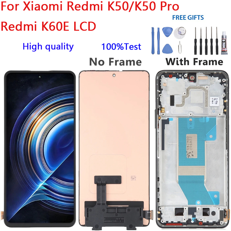 สําหรับ Xiaomi Redmi K40 Gaming M2012K10C M2104K10AC จอแสดงผล LCD Touch Screen Digitizer Assembly