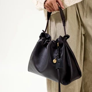 Songmont Small Gather Bag Set CrossBody Bag for Woman Nappa Leather Drawstring Bag