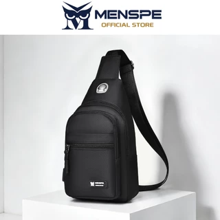 MENSPE กระเป๋าคาดหน้าอกบุรุษ Multi-Functional Crossbody Bag Sports Bag Waterproof Anti-Thief Casual Street Bag
