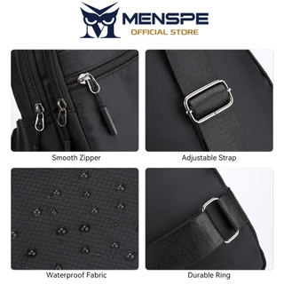 MENSPE กระเป๋าคาดหน้าอกบุรุษ Multi-Functional Crossbody Bag Sports Bag Waterproof Anti-Thief Casual Street Bag