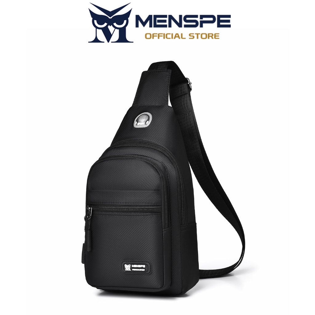 MENSPE กระเป๋าคาดหน้าอกบุรุษ  Multi-Functional Crossbody Bag Sports Bag Waterproof Anti-Thief Casual Street Bag