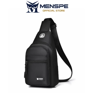 MENSPE กระเป๋าคาดหน้าอกบุรุษ Multi-Functional Crossbody Bag Sports Bag Waterproof Anti-Thief Casual Street Bag
