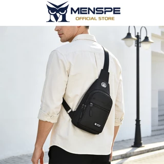 MENSPE กระเป๋าคาดหน้าอกบุรุษ Multi-Functional Crossbody Bag Sports Bag Waterproof Anti-Thief Casual Street Bag